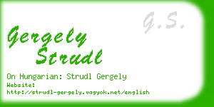 gergely strudl business card